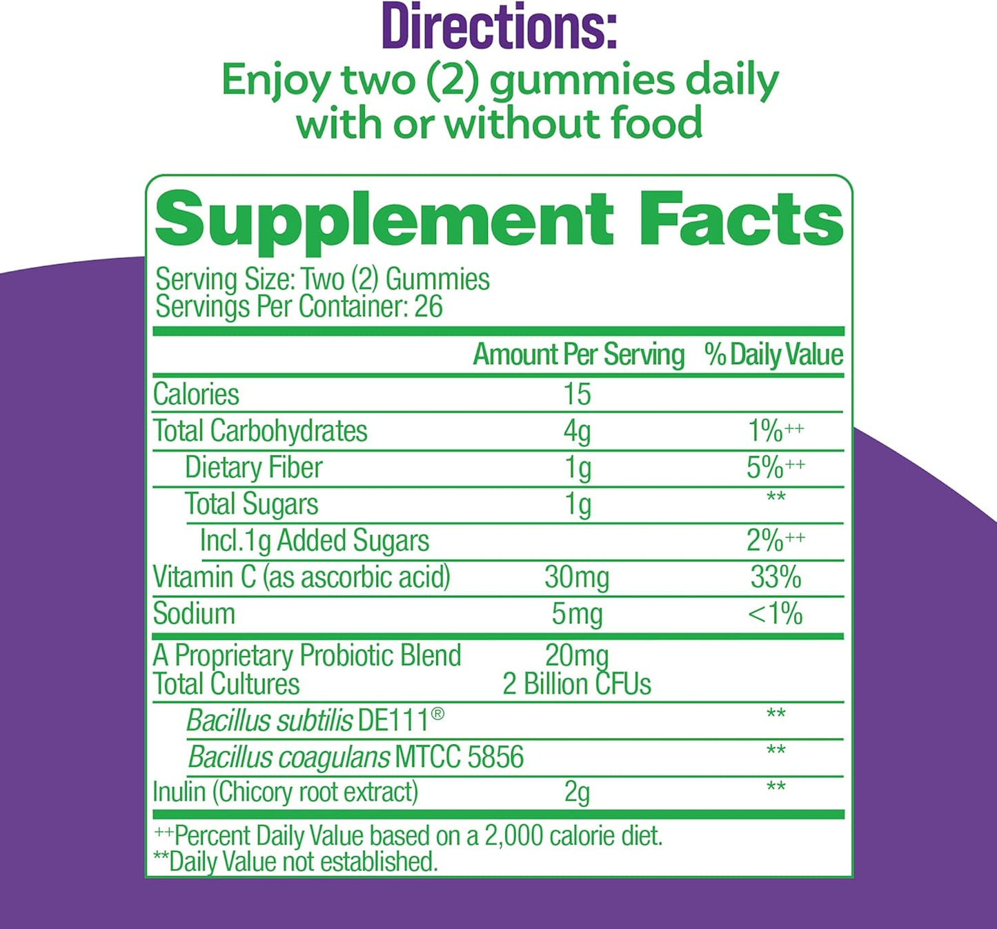 Probiotic Gummies for Kids and Adults - Berry Flavor, 30 Kids & 52 Men & Women Daily Chewables, Ages 3+