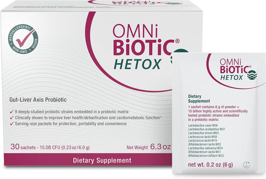 Probiotic Liver Detox Supplement with Bifidobacterium & Lactobacillus - Hypoallergenic Gut-Liver Support for Men and Women - Non-GMO Cleanse