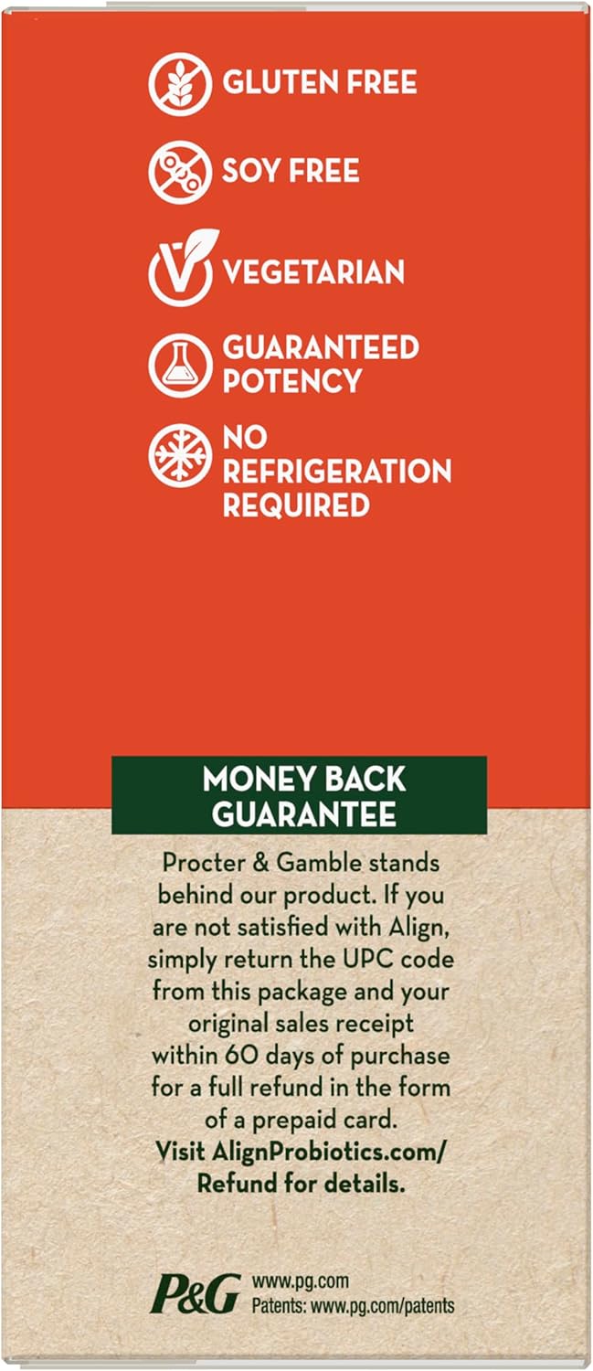 Probiotic Supplement Capsules 49 Count - Align Brand (Packaging Variations)