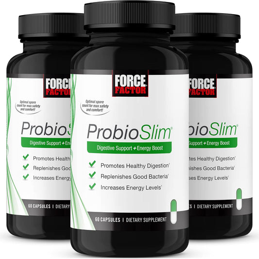 Probiotic Supplement for Digestive Health & Gut Health - 180 Capsules (3-Pack) - Reduce Gas, Bloating, Constipation - Men & Women - Probiotics & Green Tea Extract included