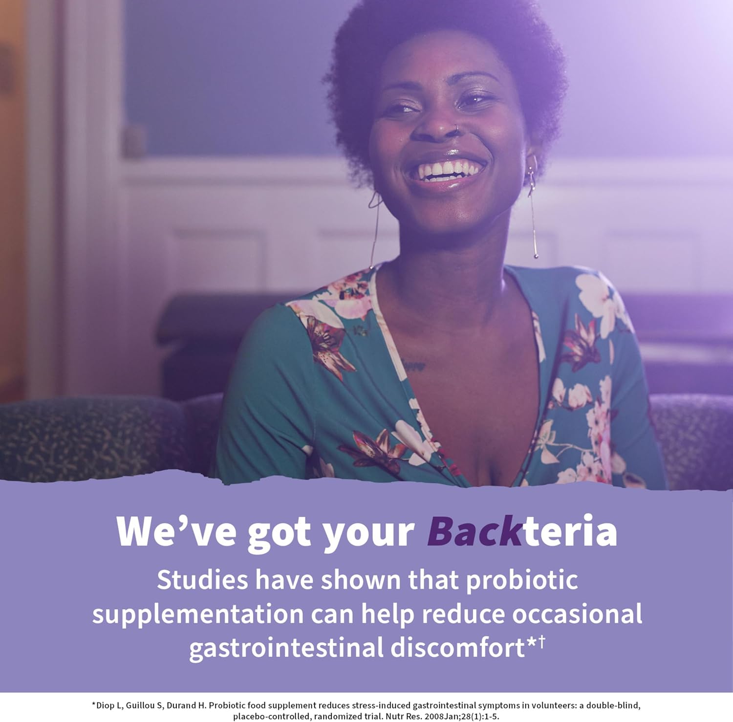 Probiotic Supplement for Relaxation and Digestive Balance with Ashwagandha - 60 Vegetarian Capsules by Garden of Life