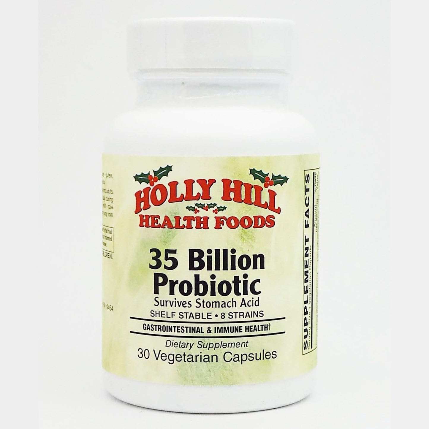 Probiotic Supplement: Holly Hill Health Foods 35 Billion CFU, 30 Vegetarian Capsules