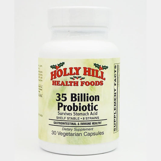 Probiotic Supplement: Holly Hill Health Foods 35 Billion CFU, 30 Vegetarian Capsules