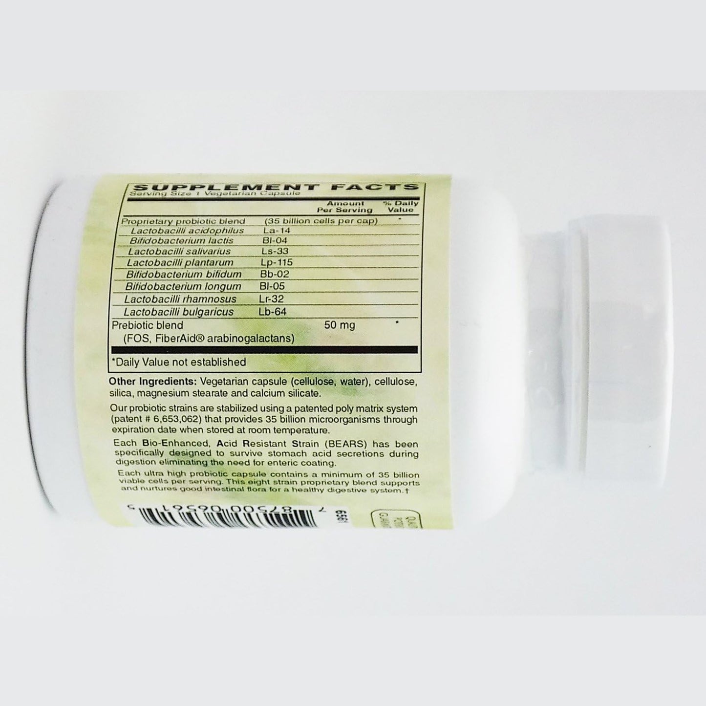 Probiotic Supplement: Holly Hill Health Foods 35 Billion CFU, 30 Vegetarian Capsules