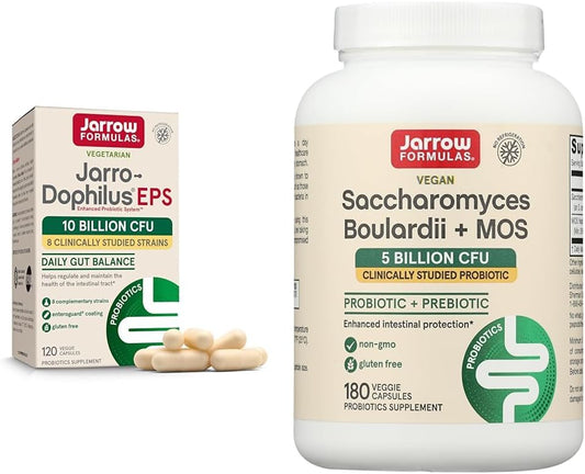 Probiotic Supplement with 15 Billion CFU for Gut Health: Jarrow Formulas Jarro-Dophilus EPS + MOS Formula