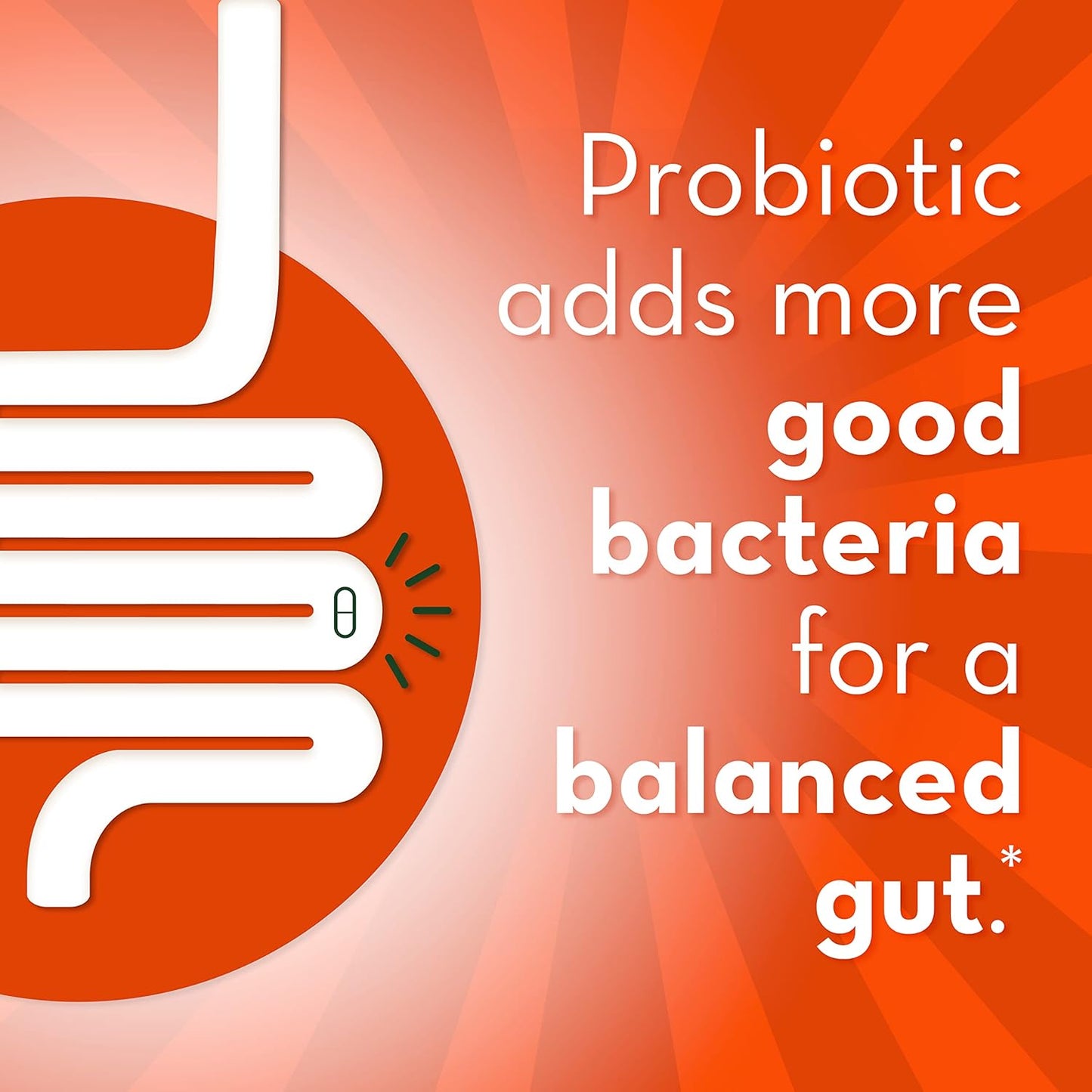 Probiotic Supplement with Varying Packaging Sizes for Optimal Alignment