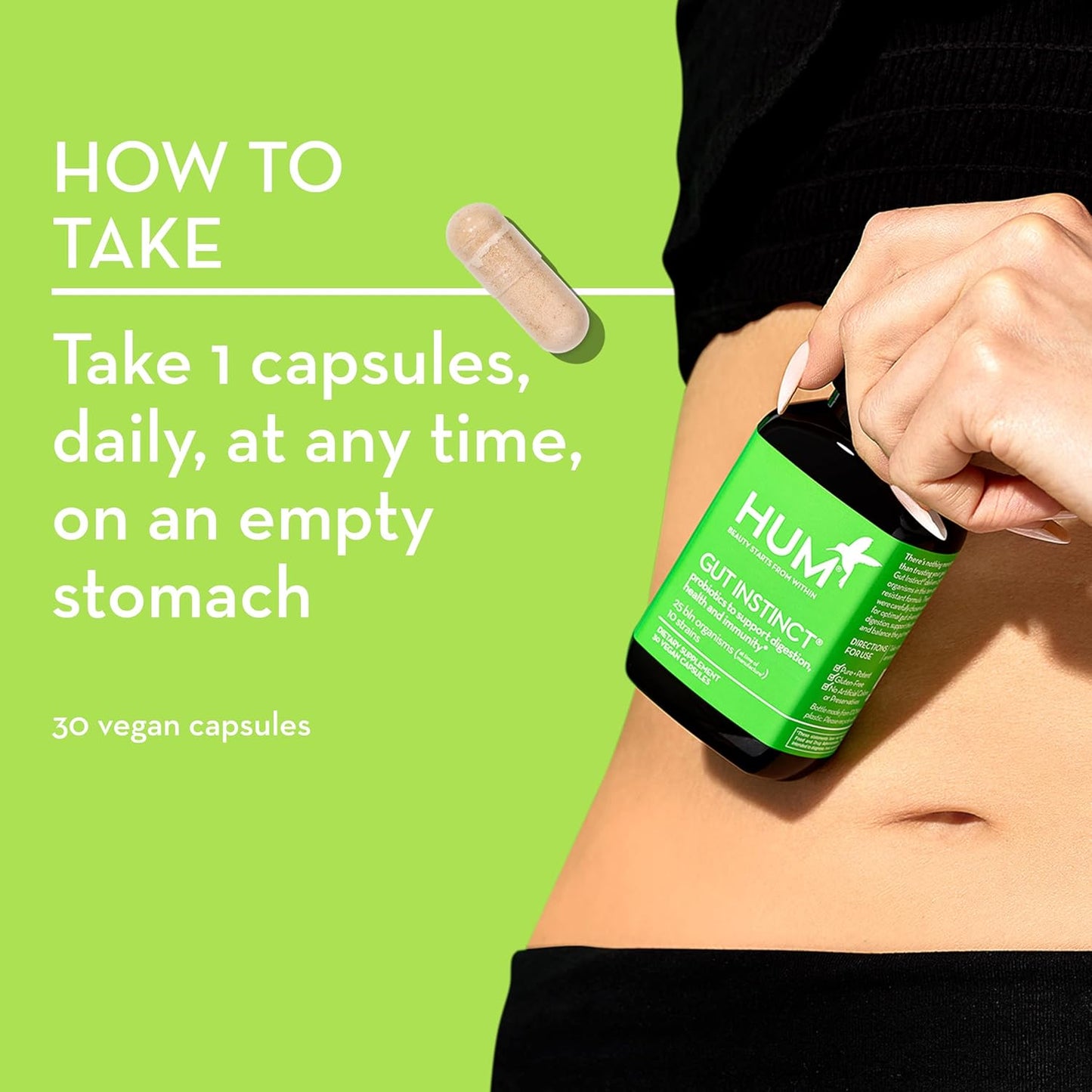 Probiotics for Digestive Health - Daily Gut Support for Men and Women with Lactobacillus and Bifidobacterium Strains - 90 Count