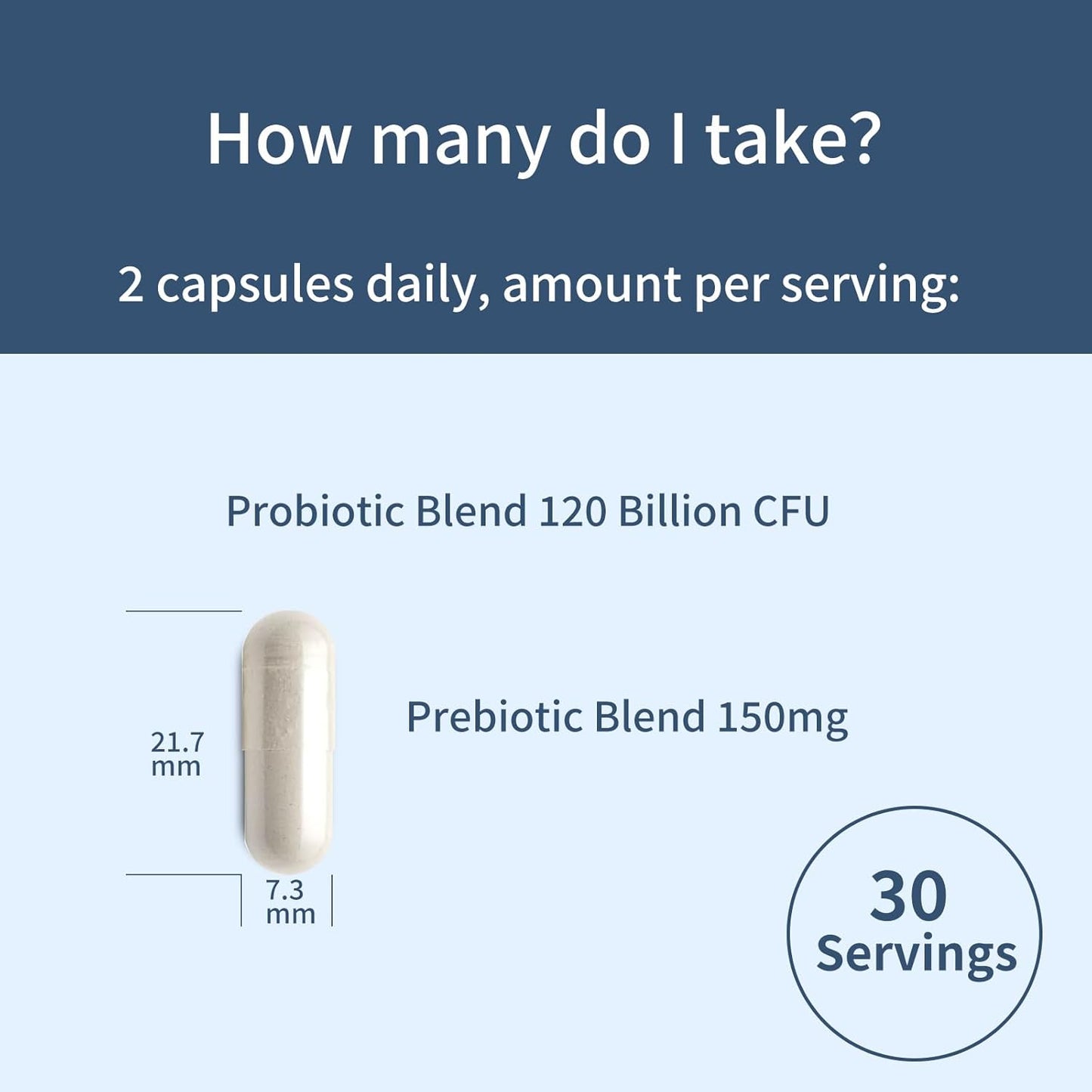Probiotics for Gut Health & Digestive Support, 120 Billion CFU, Women & Men, 60 Capsules