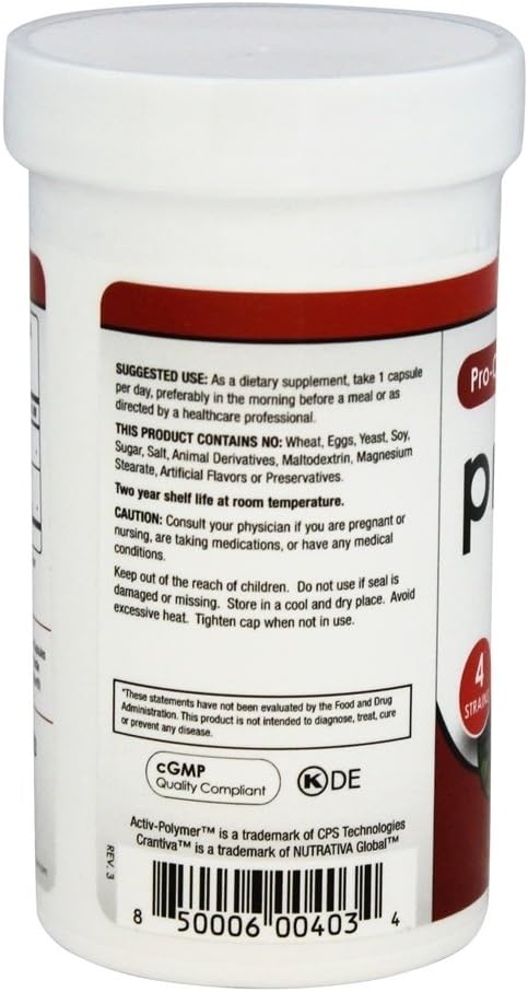 Probium Pro-Cran Blend 6 Billion CFU Probiotic with Cranberry Extract in 60 Vegetarian Capsules