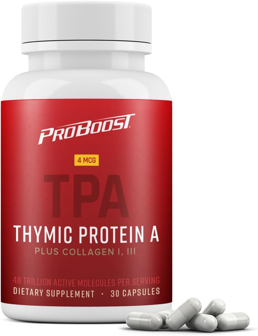 ProBoost 4 McG Thymic Protein A Capsules with Collagen Peptides - Natural Immune & Joint Health - 30 Capsules