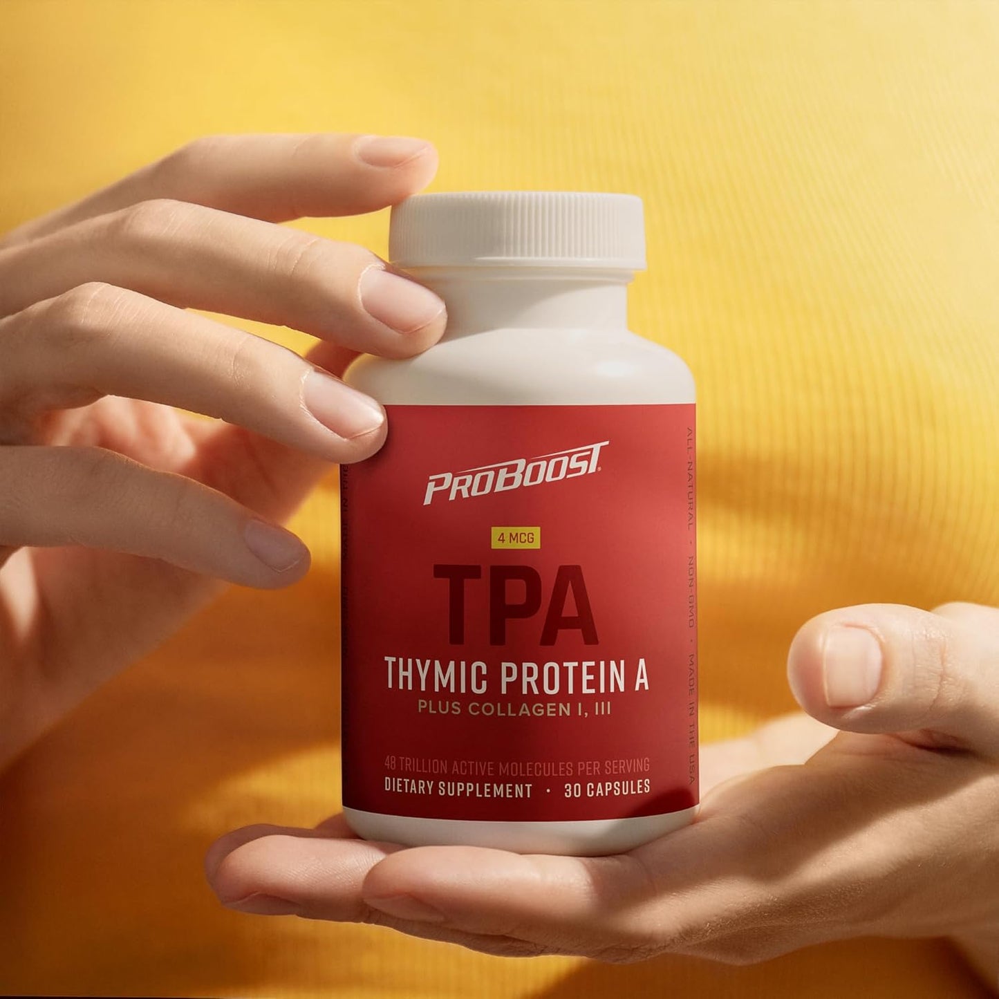 ProBoost 4 McG Thymic Protein A Capsules with Collagen Peptides - Natural Immune & Joint Health - 30 Capsules