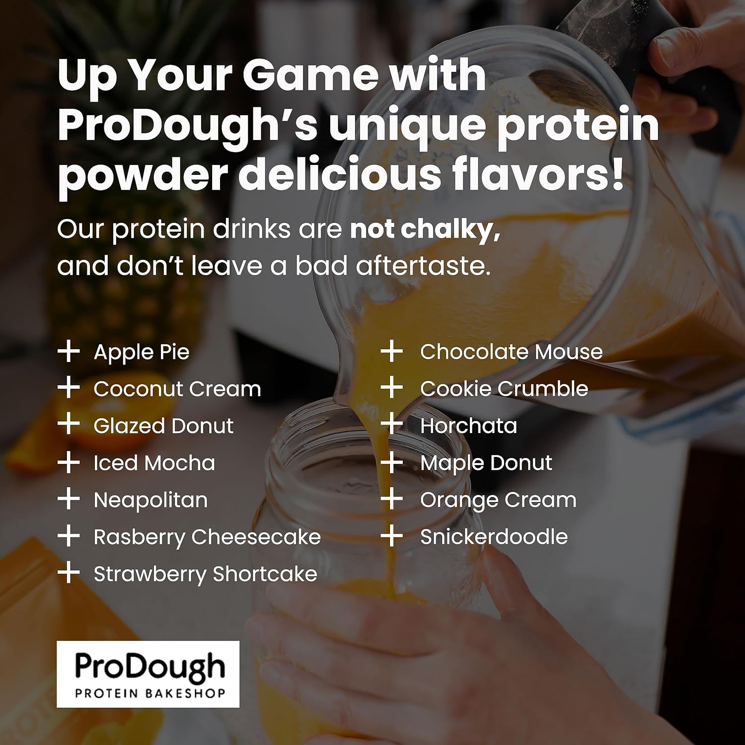 ProDough Gourmet Whey Isolate Protein Powder - 25g Protein, Gluten Free, Keto Friendly (Neapolitan)