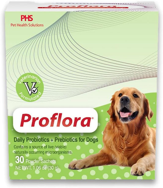 Proflora Probiotics for Dogs: Gut Health & Immune Support, Easy Digestive Care (30 Packets)