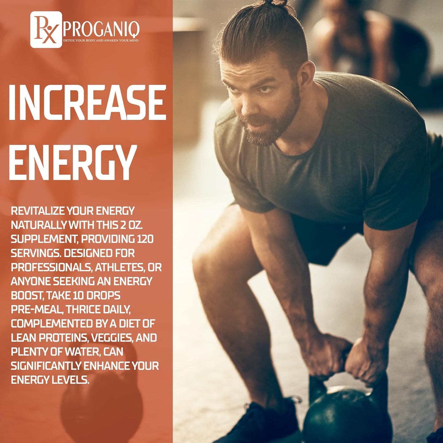 ProganIQ Detox & Mind Awakening Drops - Advanced Weight Management with African Mango - Hormone Free - Made in USA - 30 Day Supply