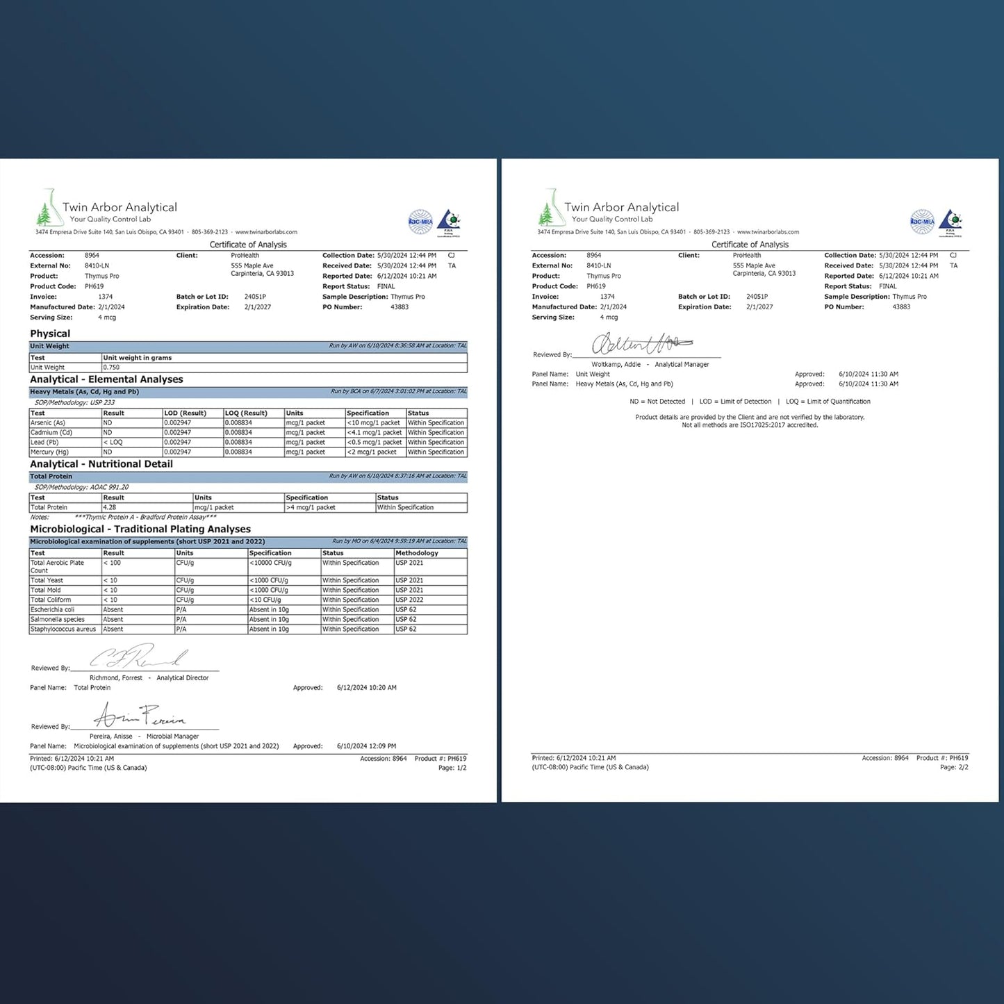 ProHealth ThymusPro Thymic Protein A - 30 Packets for Enhanced Immune Support