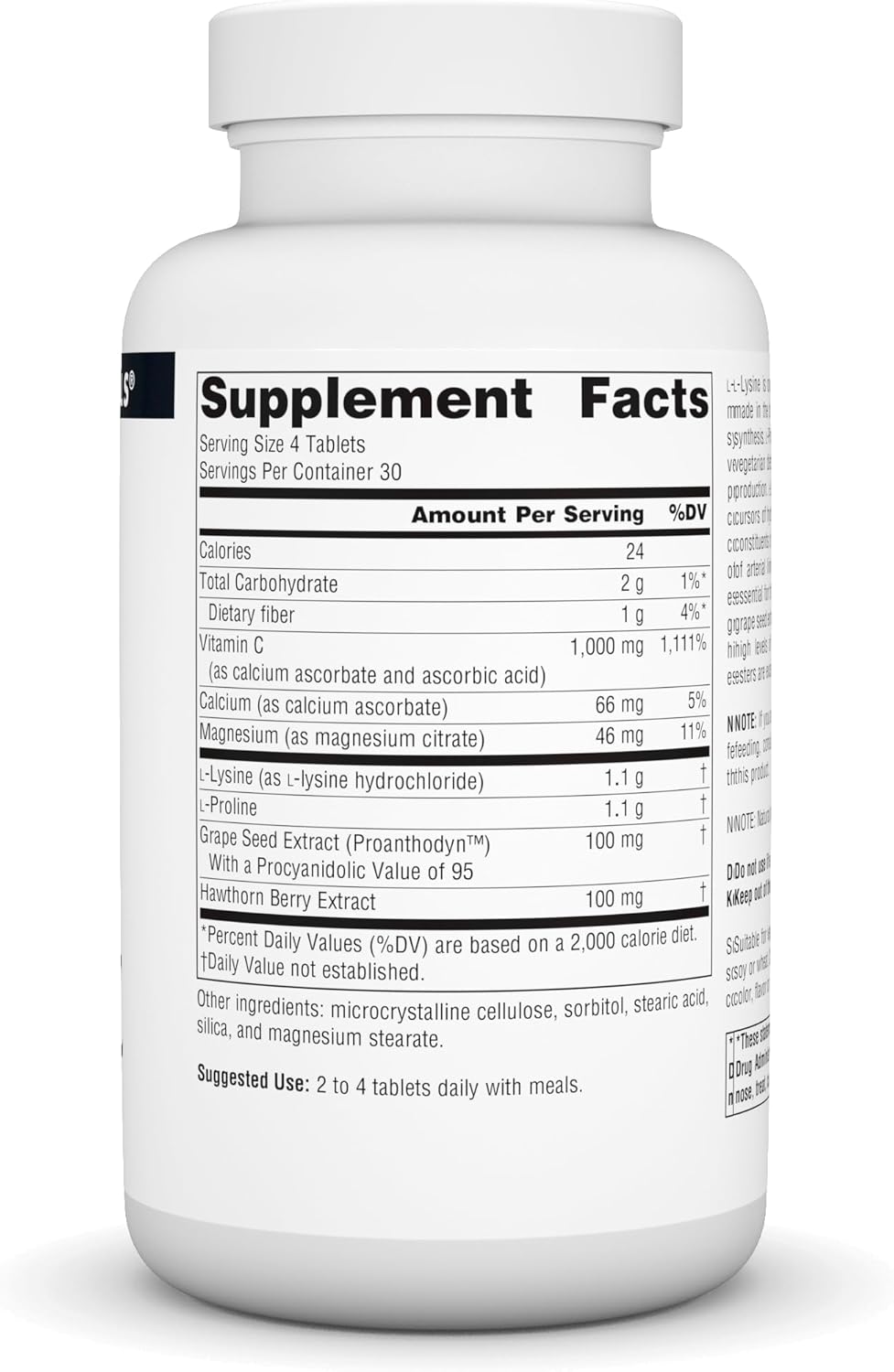 Proline & Lysine Supplement by Source Naturals - 550 mg, 120 Tablets