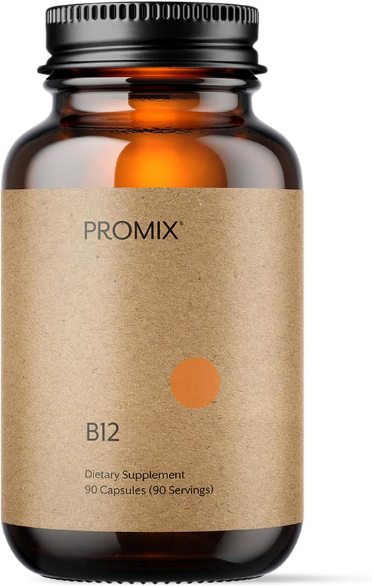 Promix Nutrition Methylcobalamin Vitamin B12 Supplement - 1000mcg - Gut-Friendly - 90 Count Bottle