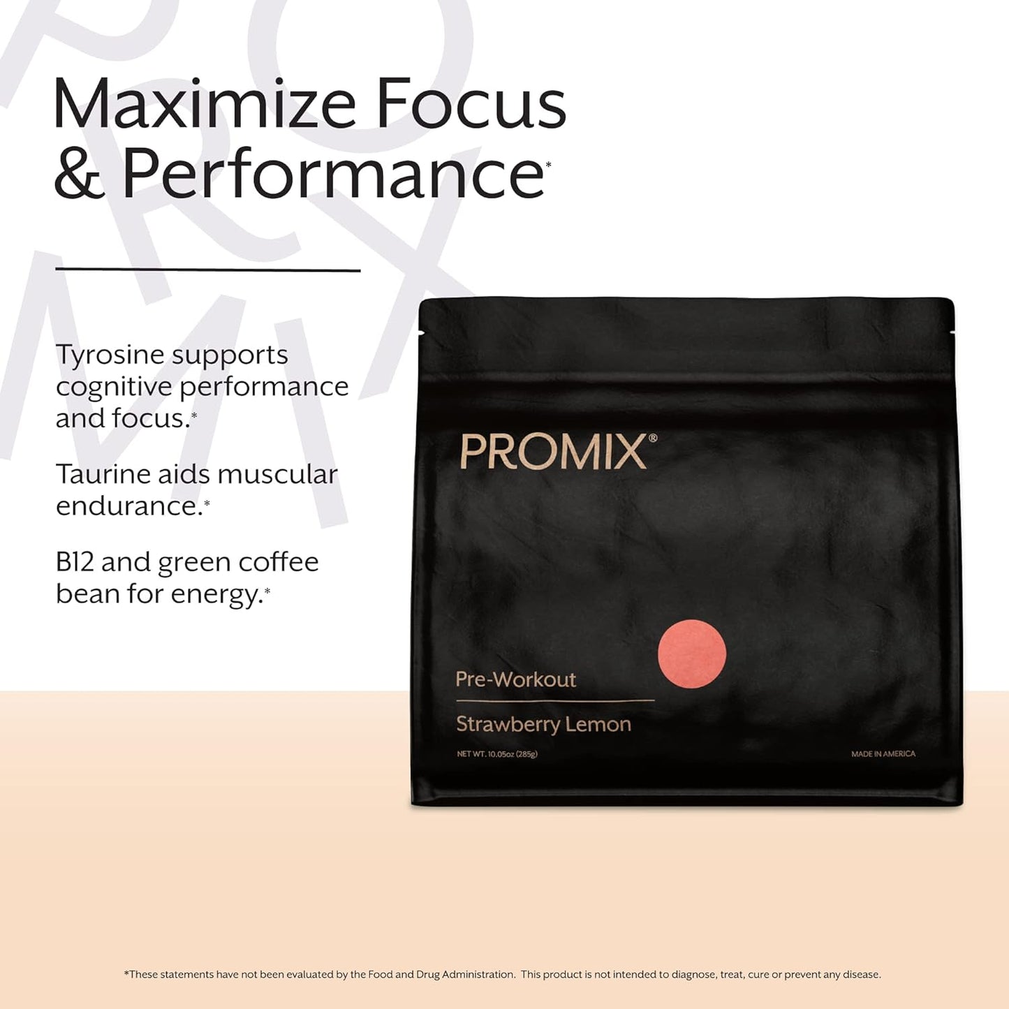 ProMix Nutrition Pre-Workout Powder, Strawberry Lemon Flavor - Boost Focus, Performance, Muscle Gain, Endurance, Energy - Vitamin B12, Caffeine, Beta-Alanine, L-Tyrosine - Gluten, Dairy-Free - BoostGo Australia