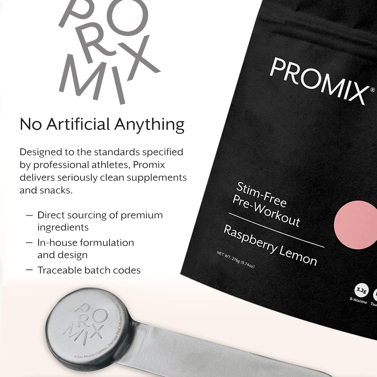 ProMix Nutrition Stimulant-Free Pre-Workout Powder - Raspberry Lemon Flavor - 30 Servings - Boost Focus, Energy, & Performance - With Vitamin B12, Taurine, Beta-Alanine, L-Tyrosine - Gluten, Dairy, & Caffeine-Free - BoostGo Australia