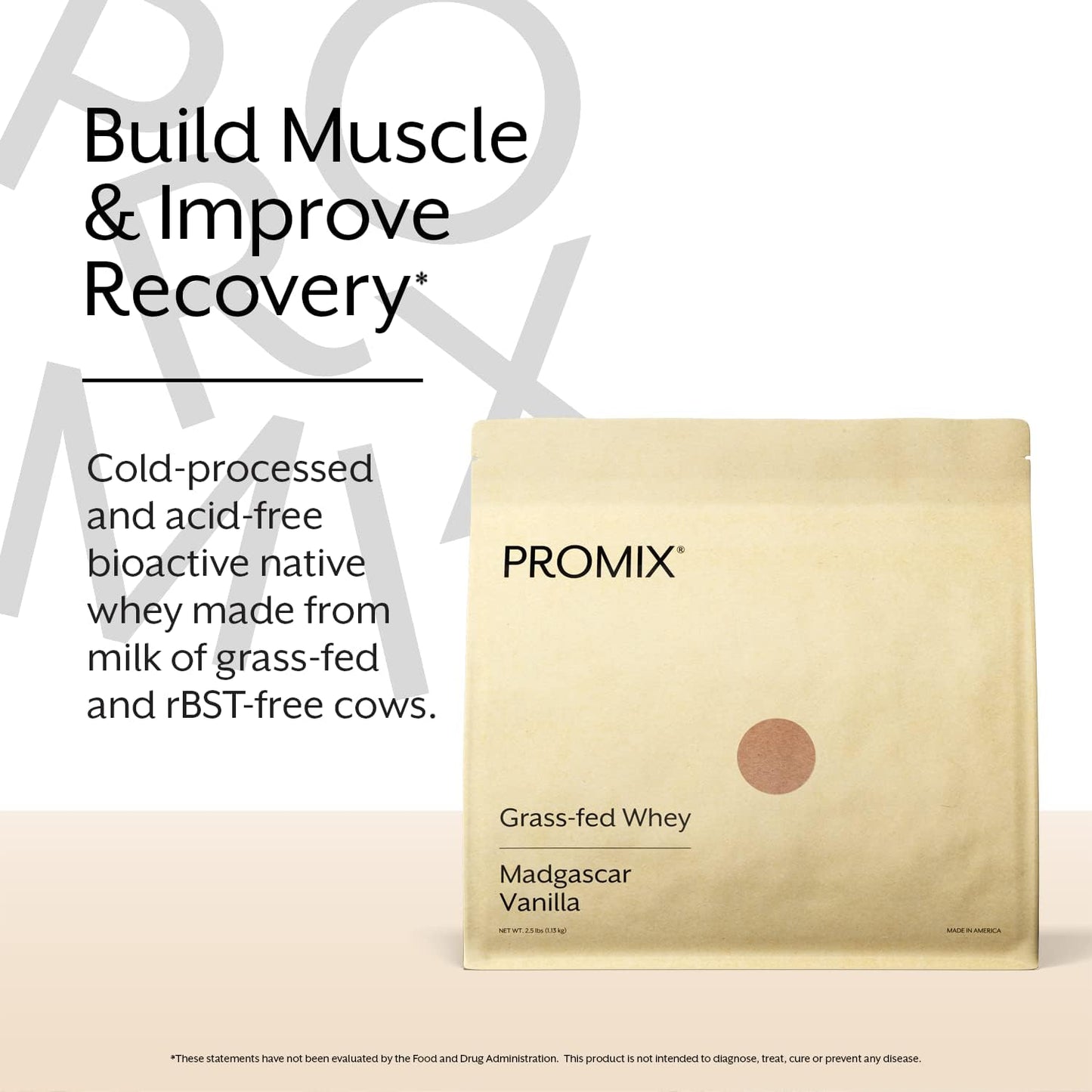 ProMix Nutrition Vanilla Whey Protein Powder - 5lb Bulk, Grass-Fed & Natural - Post Workout Shakes, Smoothies, Baking - Gluten-Free & Keto - BoostGo Australia