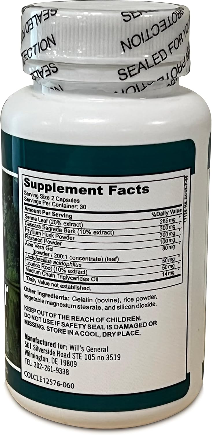 Promotional Price: General's Super Colon Cleanse Special Blend - Natural Slimming Formula and Intestinal Cleansing Pills