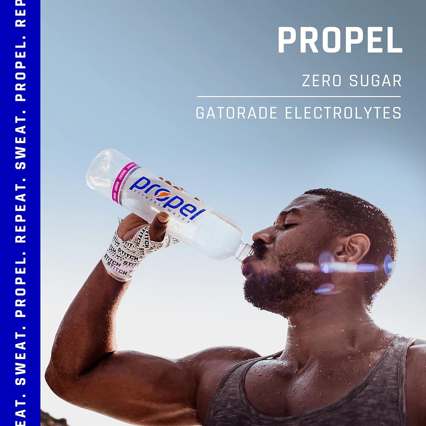 Propel Mango Zero Calorie Water Beverage with Electrolytes & Vitamins C&E - 16.9 Fl Oz (12 Pack)