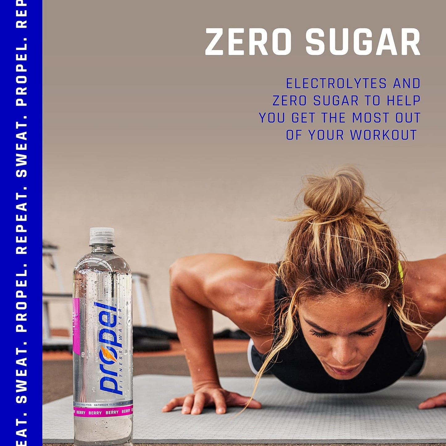 Propel Mango Zero Calorie Water Beverage with Electrolytes & Vitamins C&E - 16.9 Fl Oz (12 Pack)