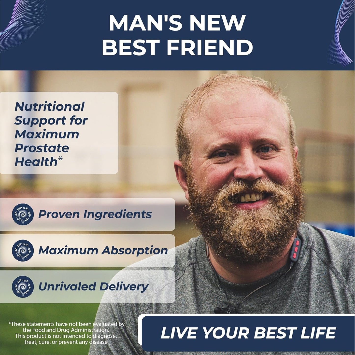 Prostate Support Supplement with Intense Antioxidant & Saw Palmetto for Men, 300mg, 60 Capsules - Promotes Healthy Prostate & Neurological Function