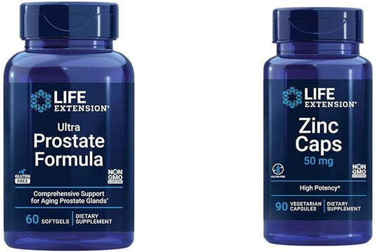 Prostate Support with Life Extension Ultra Formula and Zinc Capsules