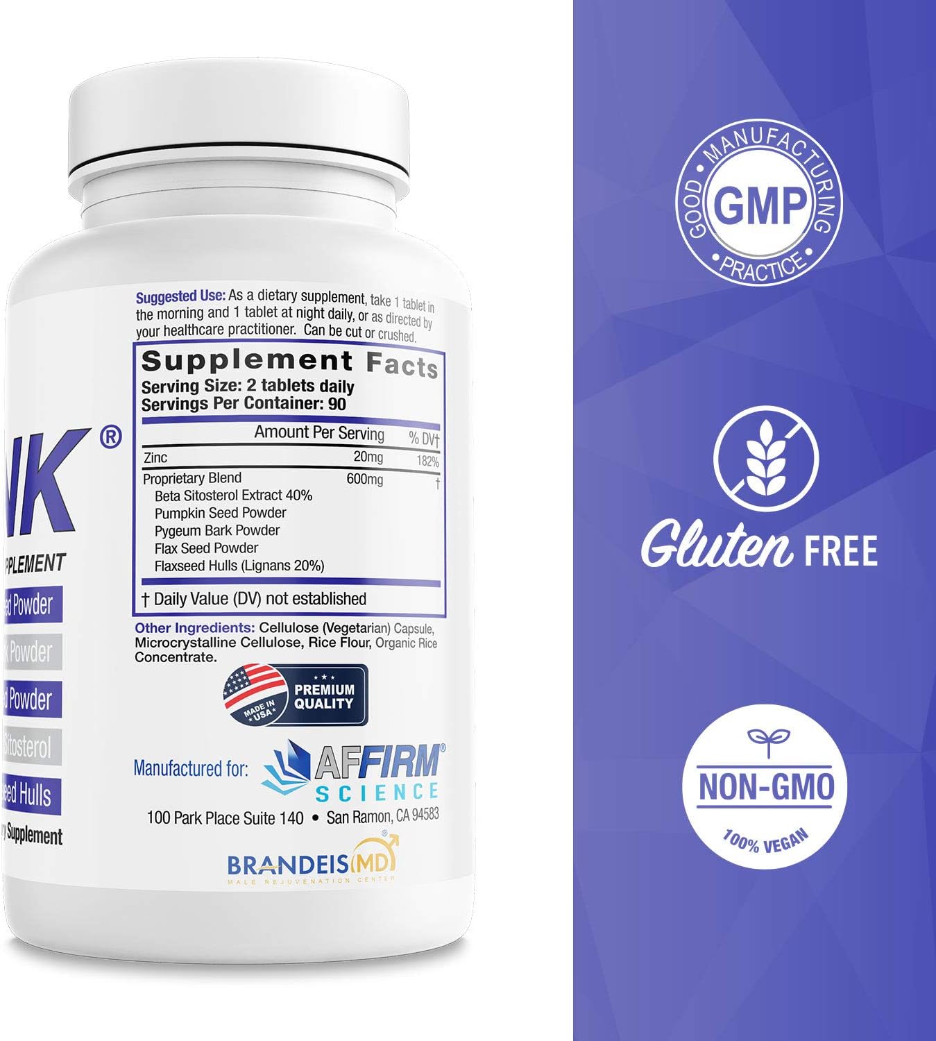 Prostate Wellness Supplement by Dr. Judson Brandeis | 150 Capsules | Mens Health Support