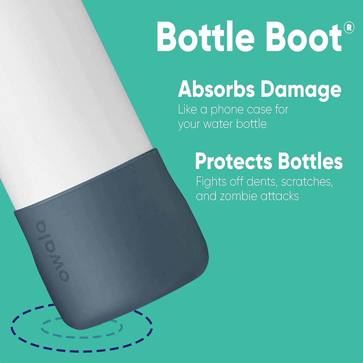 Protective Silicone Boot for 24 Oz Water Bottles, Anti-Slip Sleeve for FreeSip & Flip Stainless Steel - Mauve