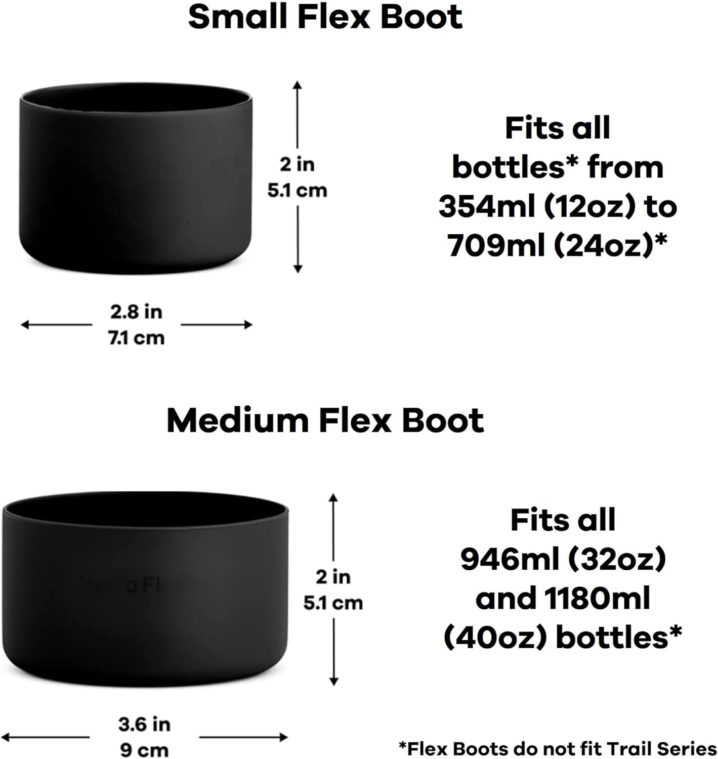 Protective Silicone Hydro Flask Flex Boot - BPA-Free Water Bottle Accessory - Dishwasher Safe & Non-Toxic