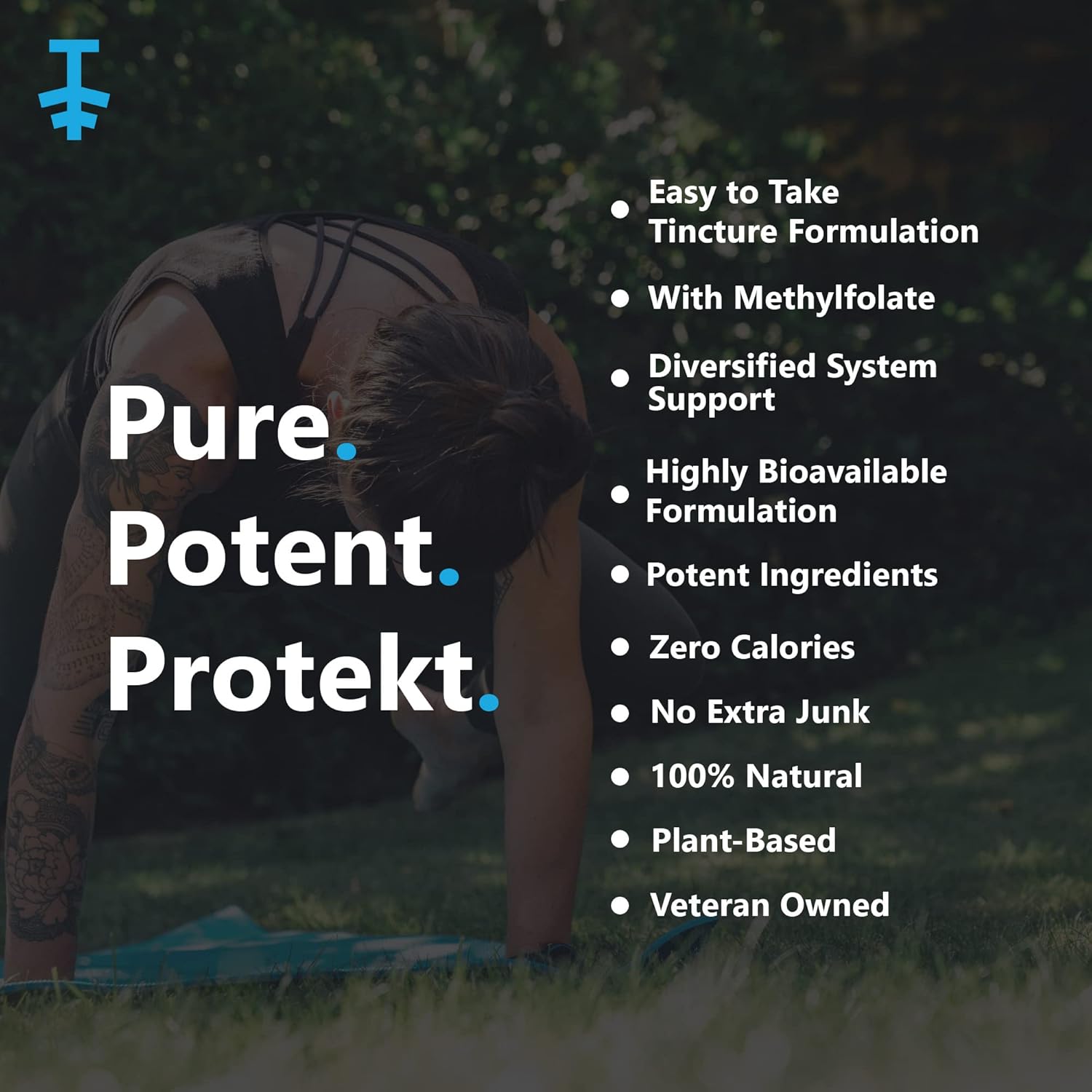 Protekt Resilient Liquid Vitamin D3 K2 B12 Drops with Methylfolate - Berry Flavored Energy & Recovery Supplement - 30mL - BoostGo Australia