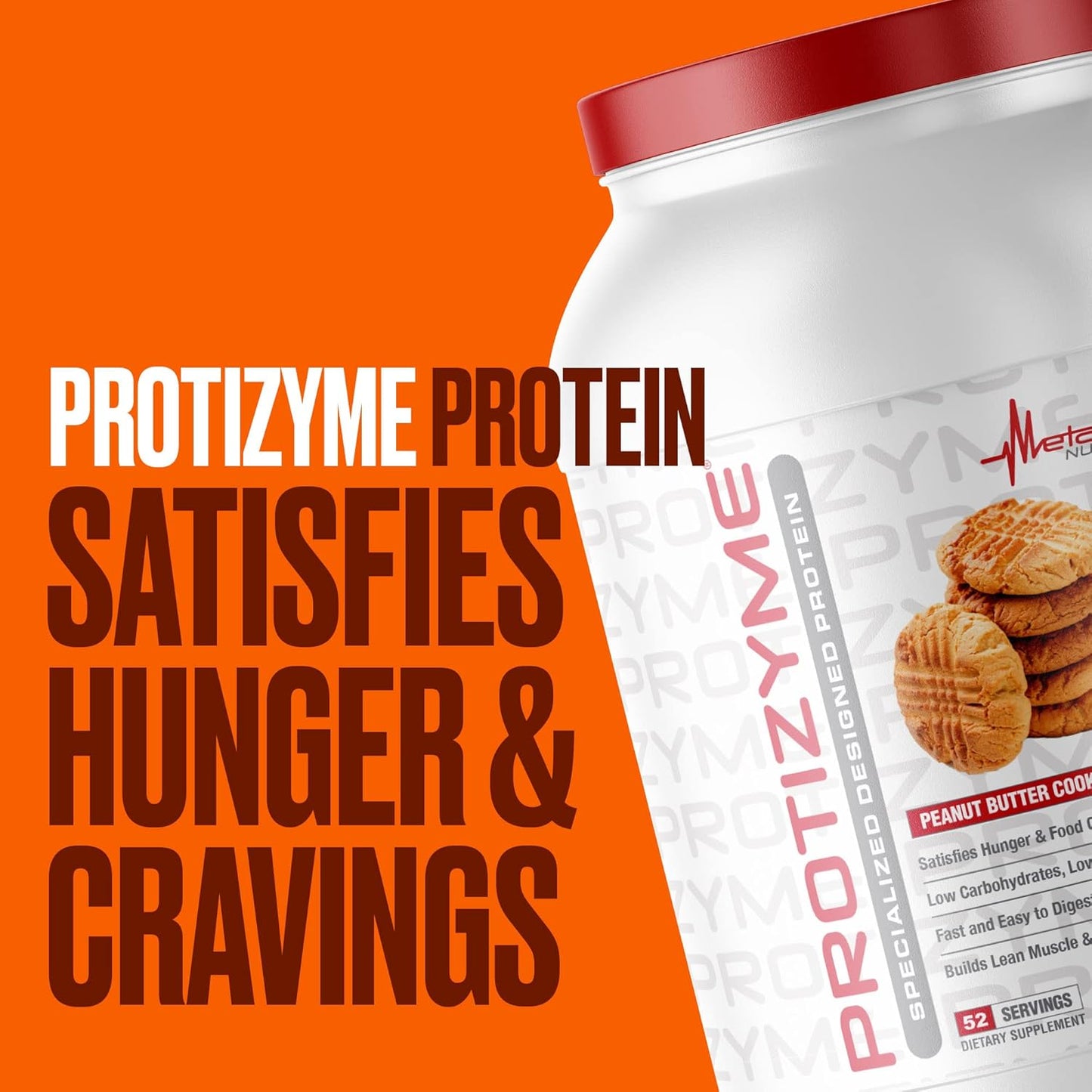 Protizyme 100% Whey Protein Powder with Digestive Enzymes, 24 Vitamins & Minerals - High Protein, Low Carb, Low Fat - 4lb (52 servings)