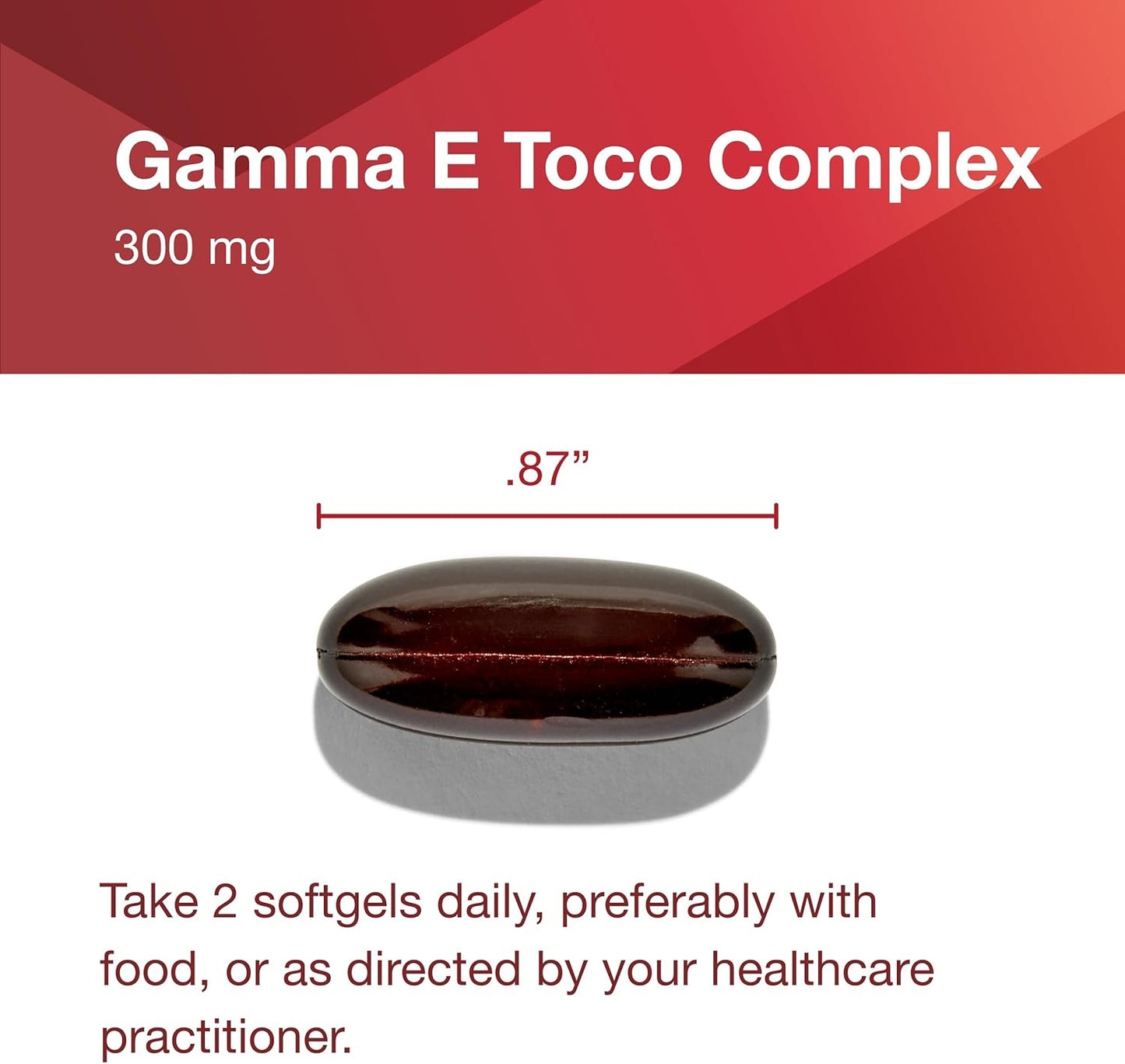 Protocol Gamma E Toco Complex: Vitamin E 300mg Softgels for Cardio & Brain Health, Antioxidant Support, Halal & Dairy Free