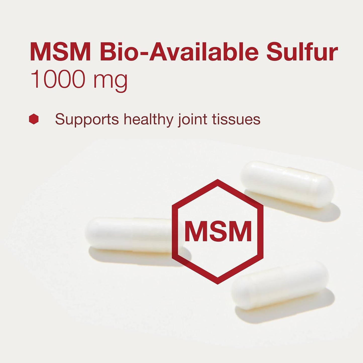 Protocol MSM Bioavailable Sulfur Capsules - 1,000mg - Enhances Joint Health, Hair, Skin & Nails - Vegan & Non-GMO - 180 Count