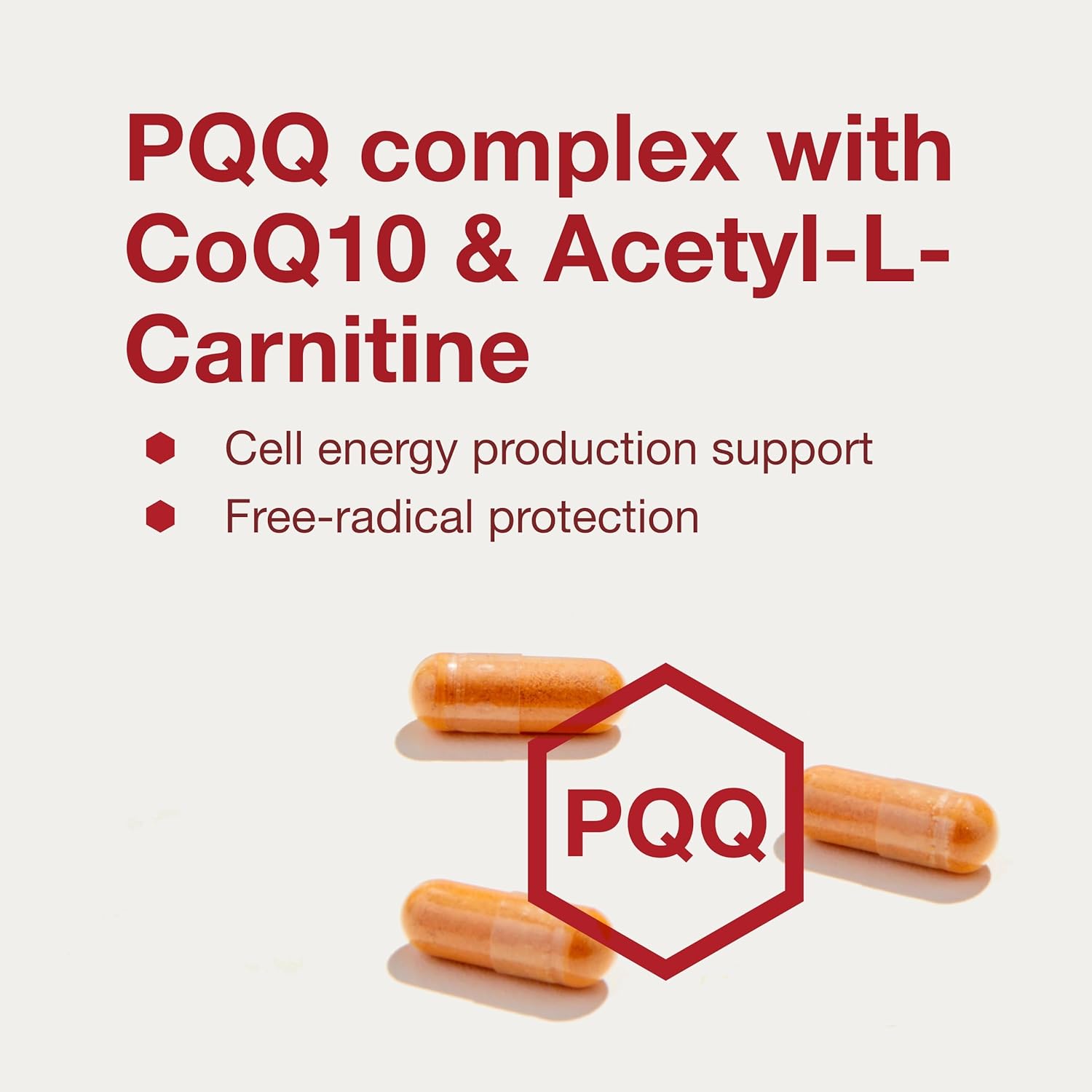 Protocol PQQ Complex with CoQ10, L Carnitine, B Vitamins - 30 Veg Capsules for Mitochondrial Health and Energy Support