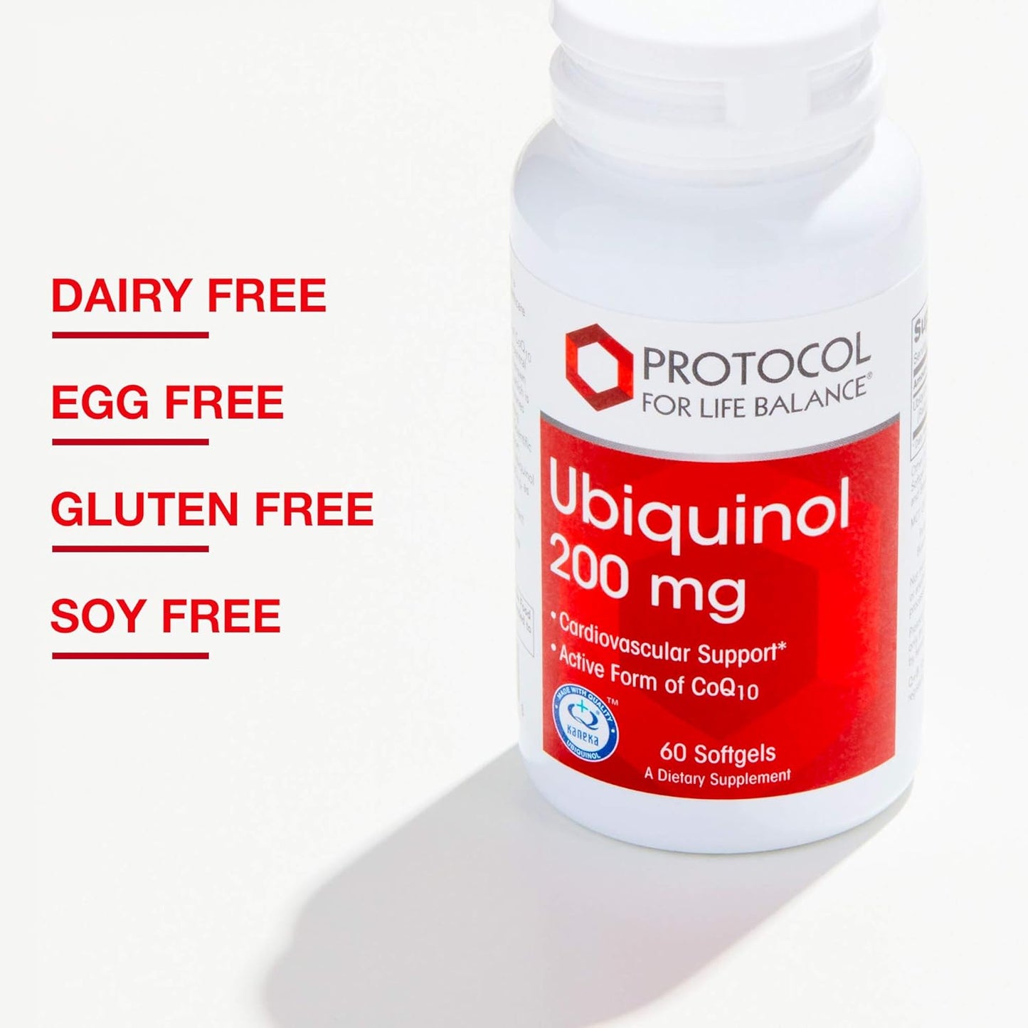 Protocol Ubiquinol 200mg Softgels - CoQ10 Heart Health Support - Antioxidant Formula - 60 Softgels