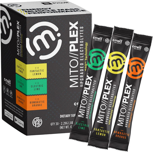 PRÜVIT MitoPlex Citrus Pack: Upgraded Electrolytes with Ketones for Bone Growth & Energy Boost