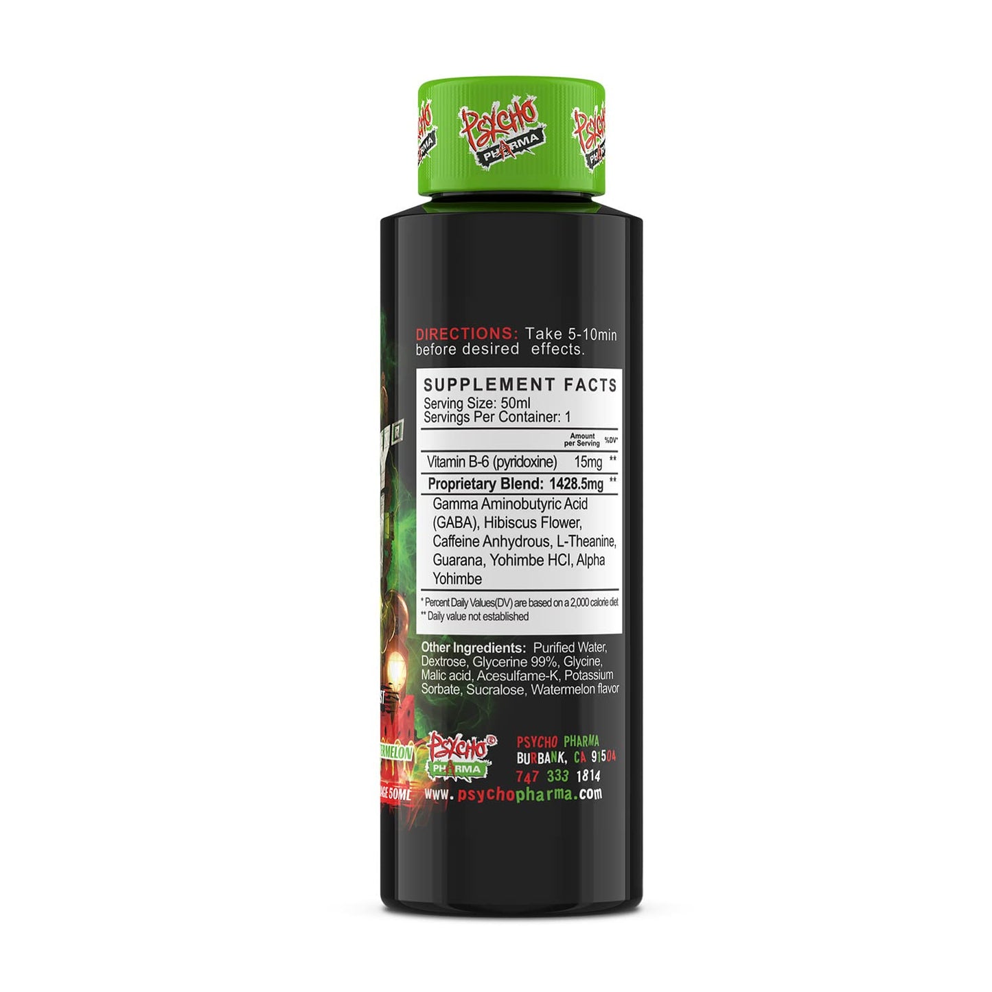 Psycho Pharma Crazy Train Non-Alcoholic Energy Shot with a Unique Twist