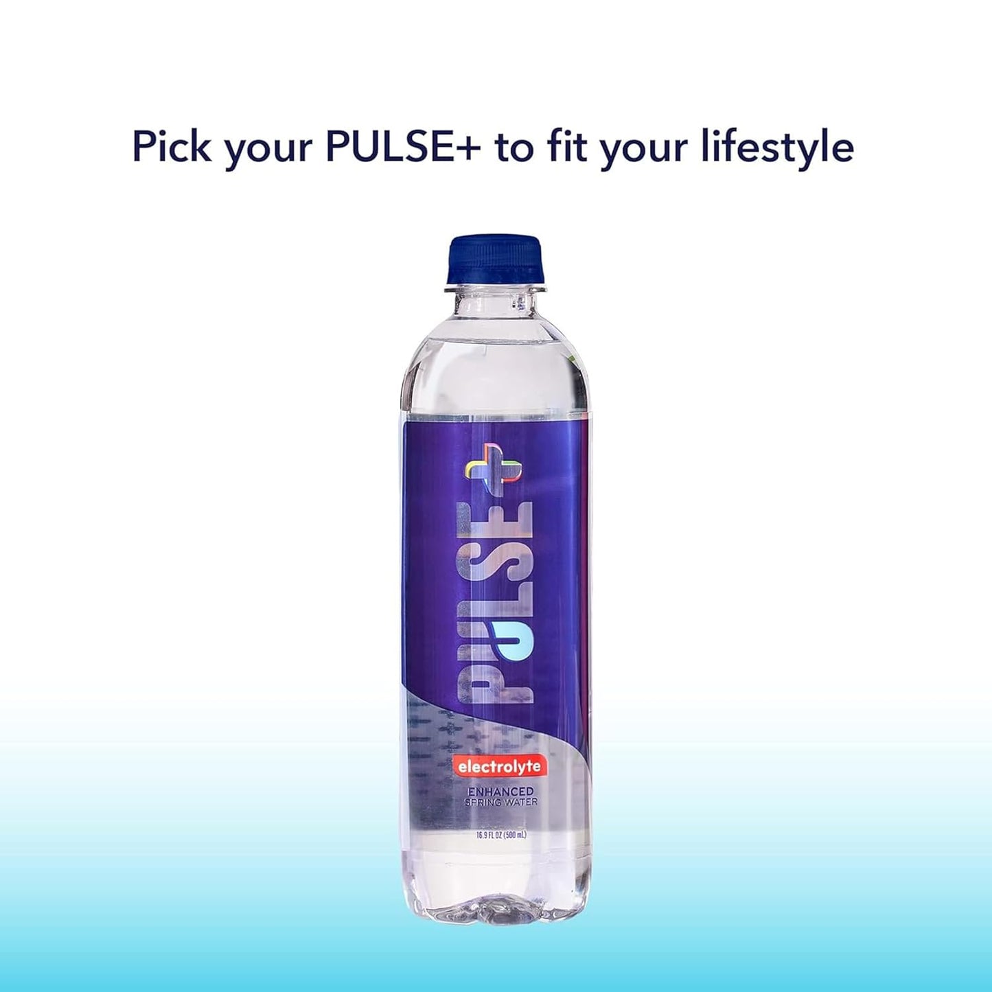 Pulse Electrolyte Pet Water Bottle for Unisex - 24 Pack, 16.9 oz Each