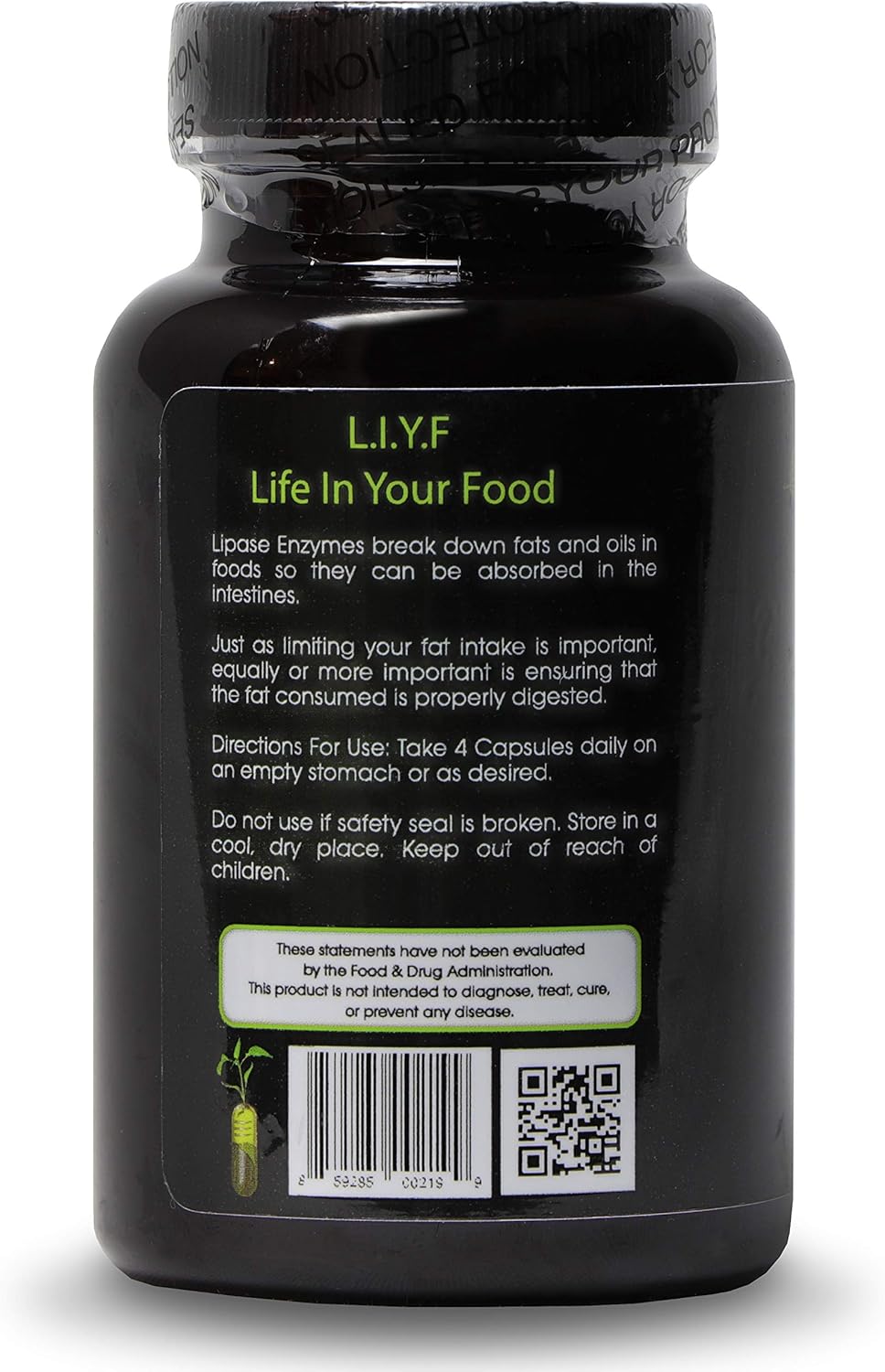 PuraDyme Lipase Enzyme 180 Capsules - Powerful Digestive Enzyme Supplement
