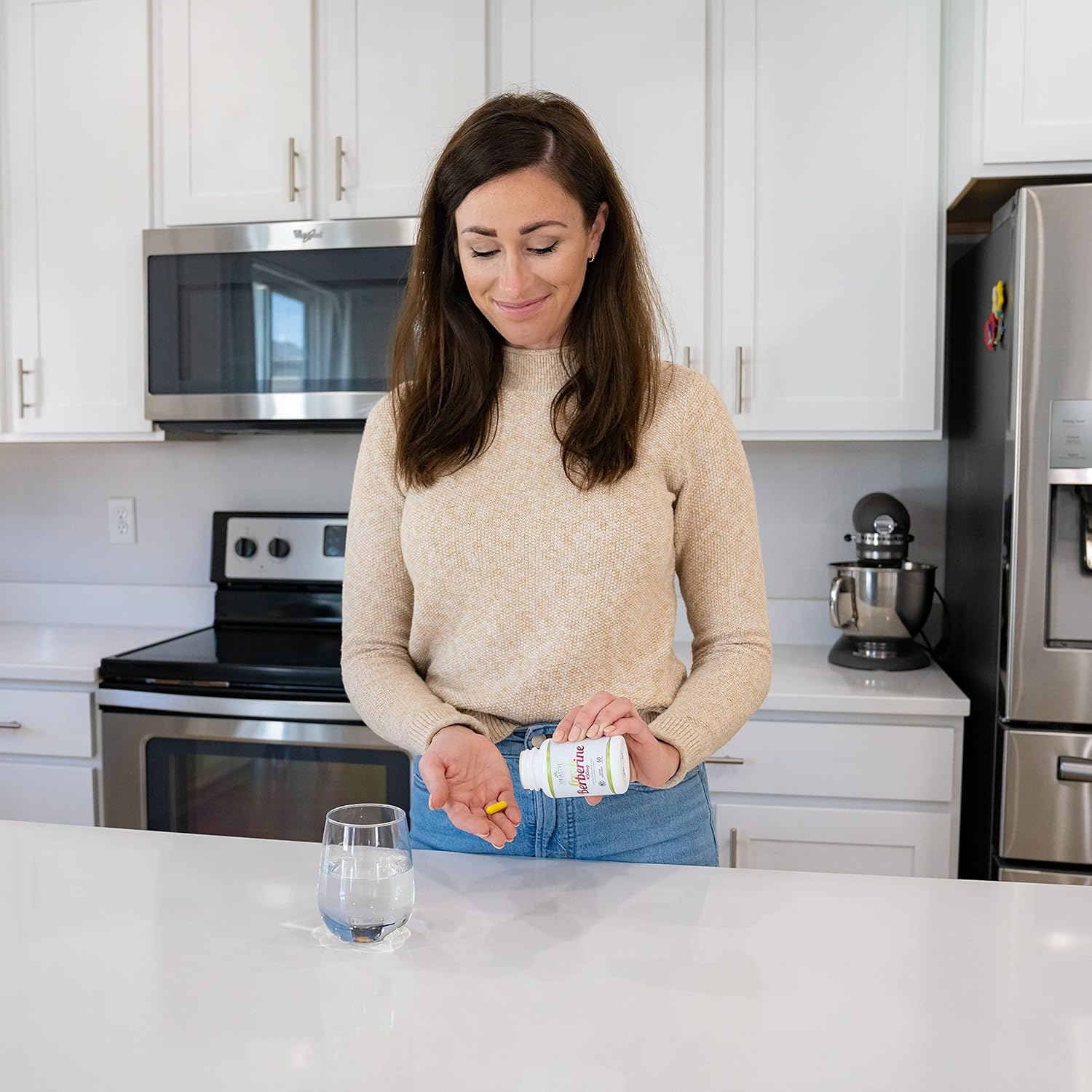 Pure Berberine 450mg Capsules - All-Natural Supplement with No Preservatives - 60 Count