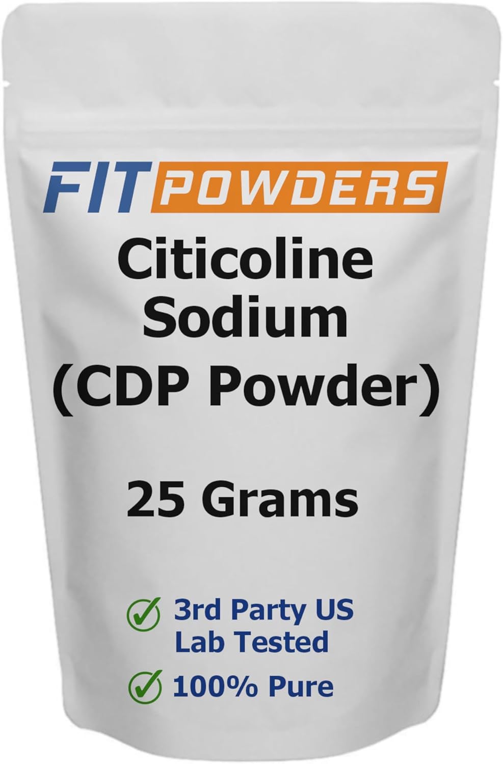 Pure Citicoline Powder for Memory & Learning - 100% CDP Choline, Non-GMO Cognitive Supplement (25g)