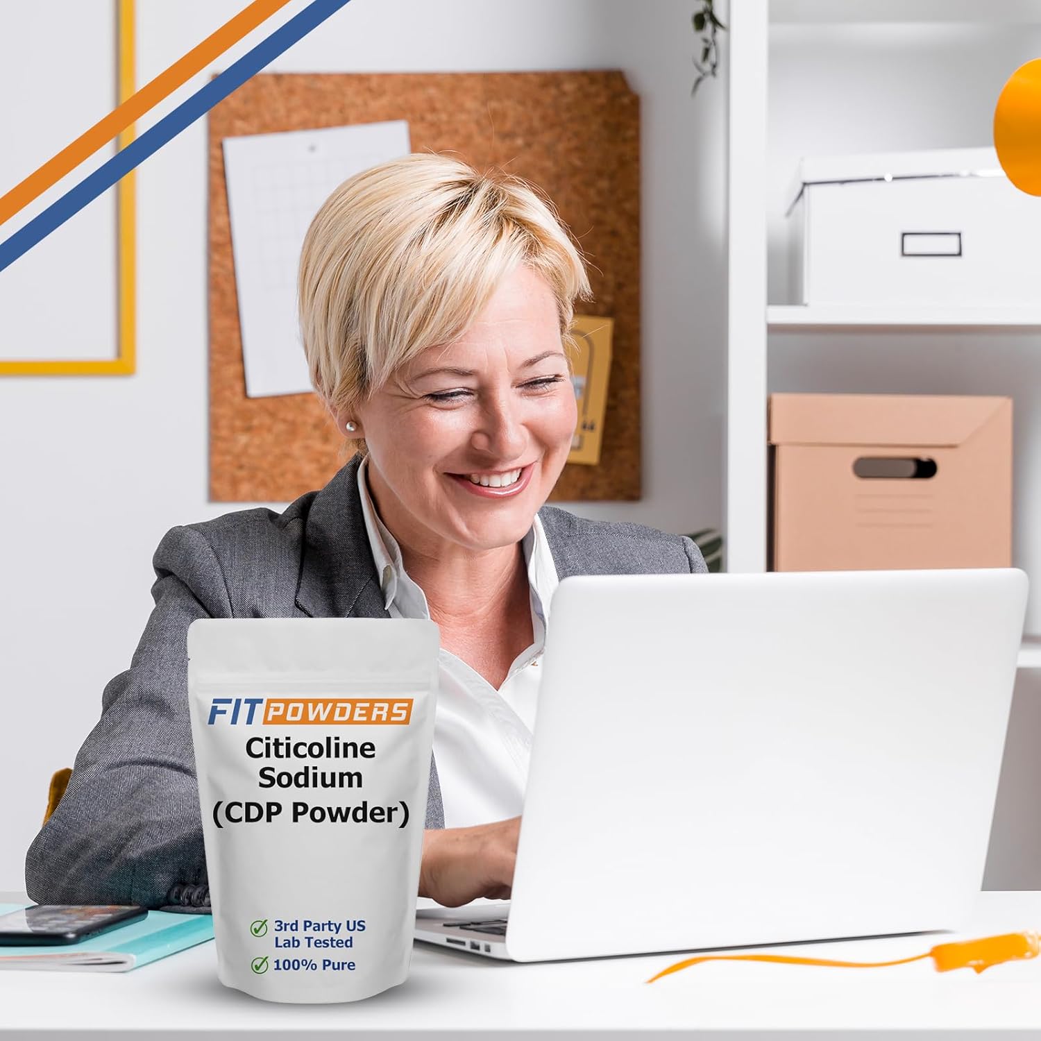 Pure Citicoline Powder for Memory & Learning - 100% CDP Choline, Non-GMO Cognitive Supplement (25g)