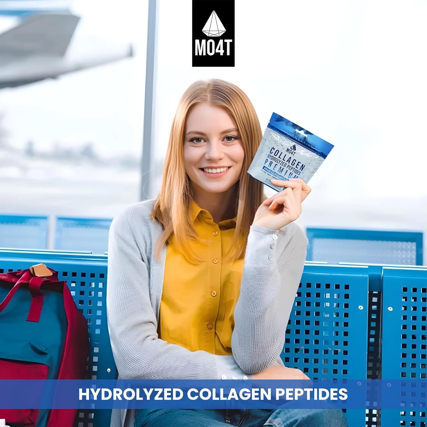 Pure Collagen Peptides Powder from Grass Fed Bovine - Unflavored Hydrolyzed Supplement for Joint Support, Hair, and Nails Beauty