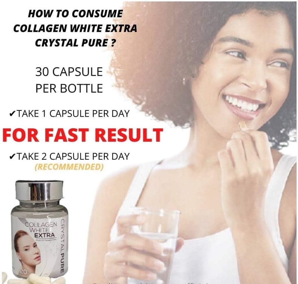 Pure Collagen White Extra Crystal at Elizkof Beauty Store - Brighten and Nourish Your Skin Today!