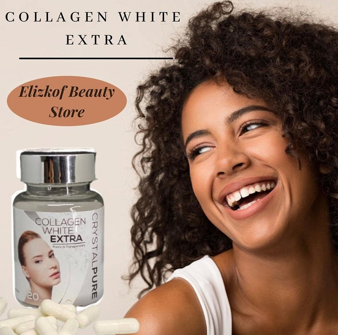 Pure Collagen White Extra Crystal at Elizkof Beauty Store - Brighten and Nourish Your Skin Today!