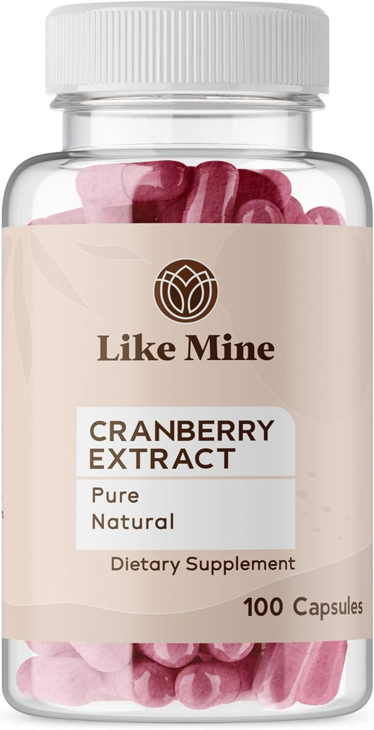 Pure Cranberry Extract Capsules (100 Count) - No Additives, Single Ingredient Formula - Like Mine