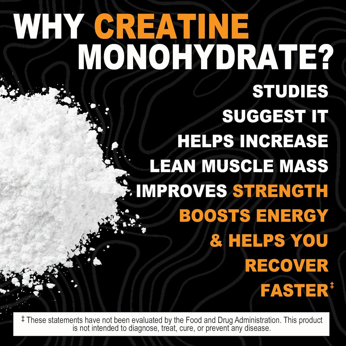 Pure Creatine Monohydrate Powder - 5g per Serving, Made in USA, 3rd Party Tested, No Fillers, Unflavored - 1000g / 200 Servings